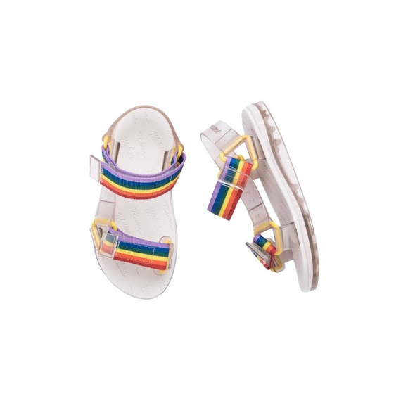 Mini Melissa - Baby Girl Papete + Rider I INF - Beige / Beige Rainbow - Picture 10 of 16